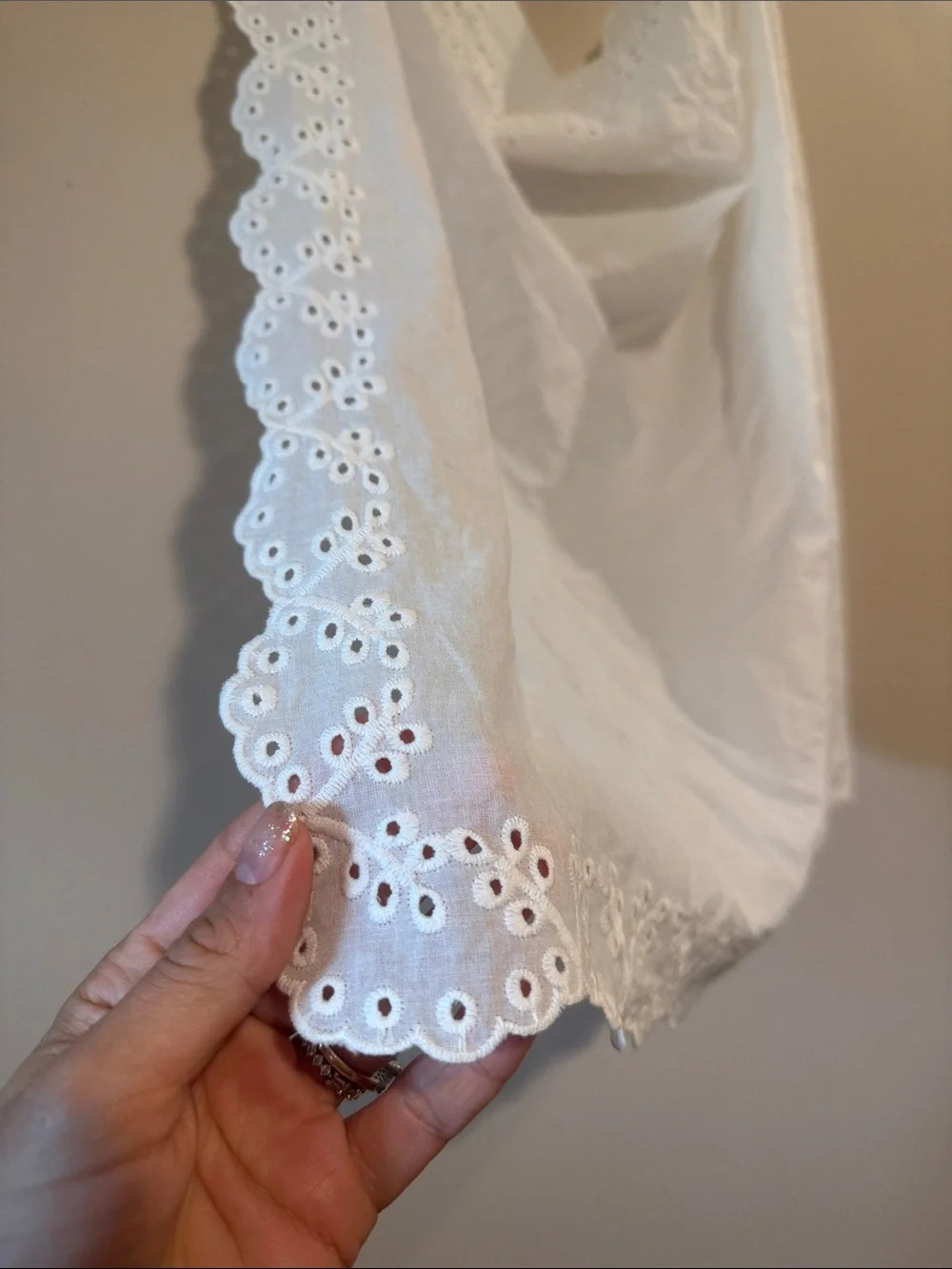 GAP 100% Cotton Eyelet Bandana Scarf